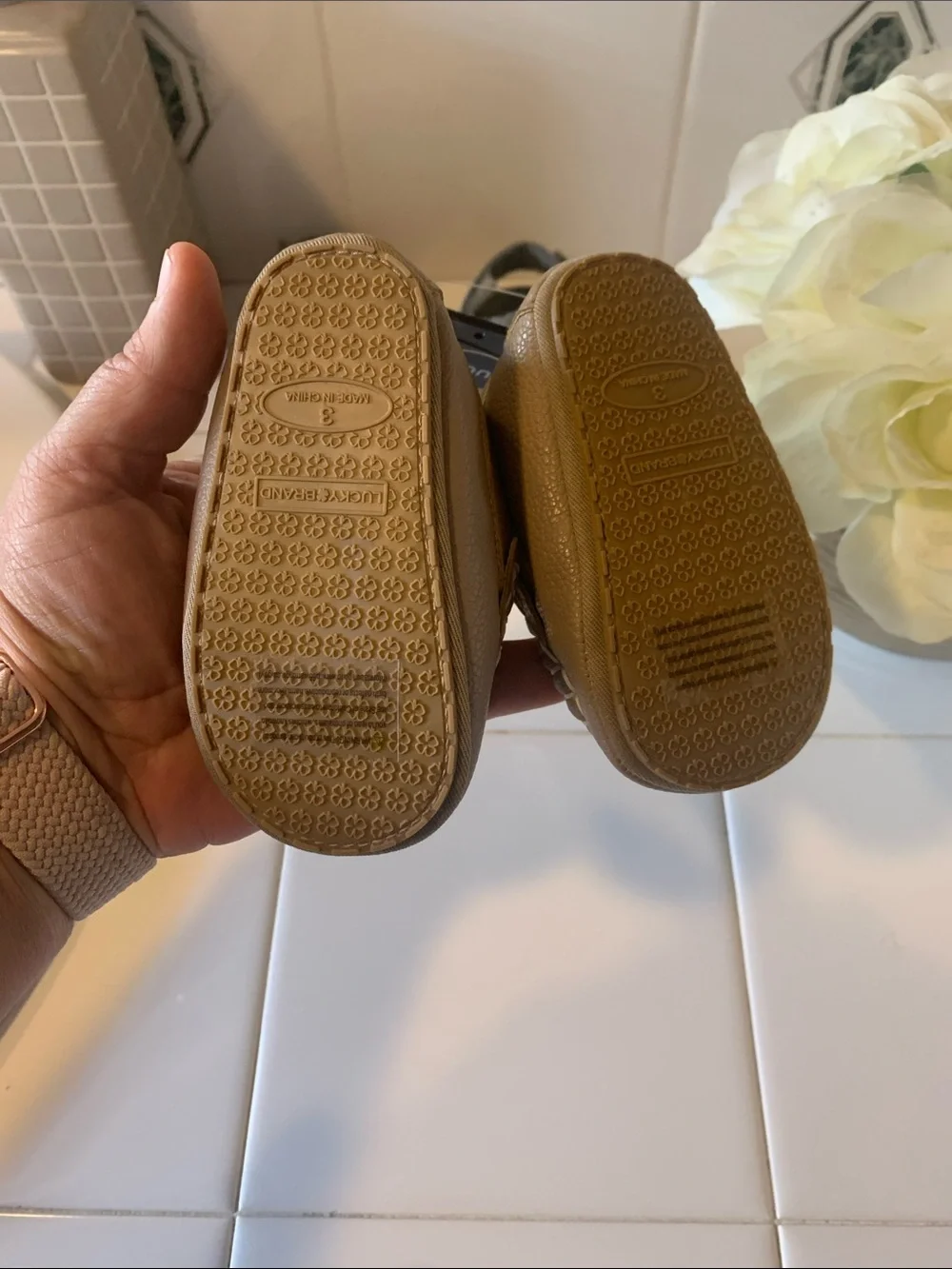 Lucky Brand Toddler Tan Moccasin Loafers